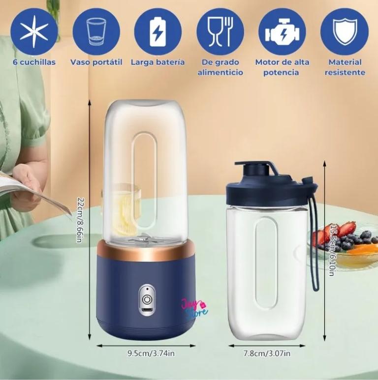 Licuadora Portatil Batidos Con Vaso