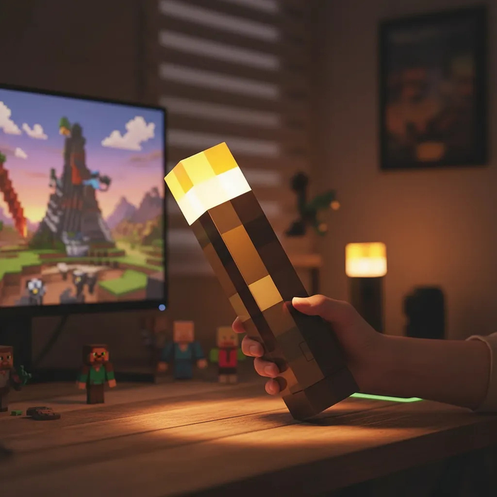 LAMPARA DECORATIVA GAMERS ESTILO MINECRAFT