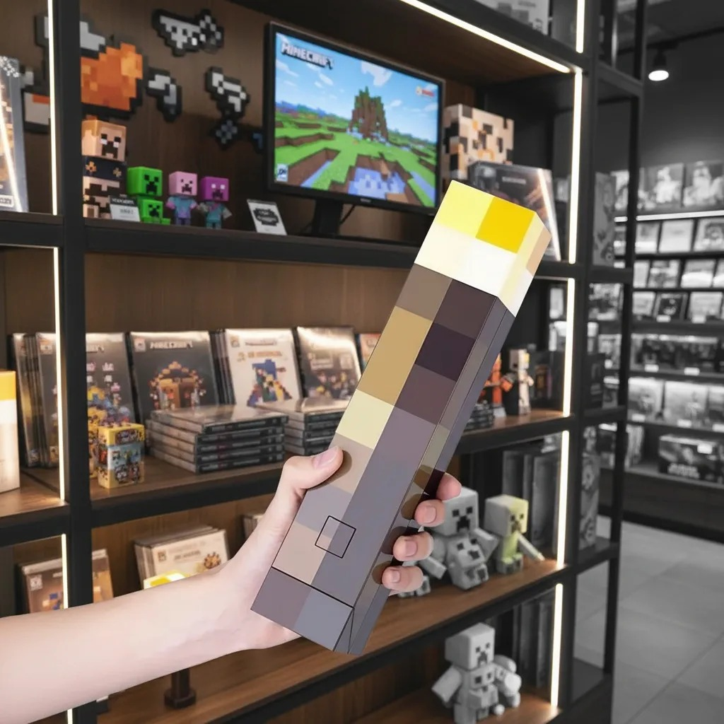 LAMPARA DECORATIVA GAMERS ESTILO MINECRAFT
